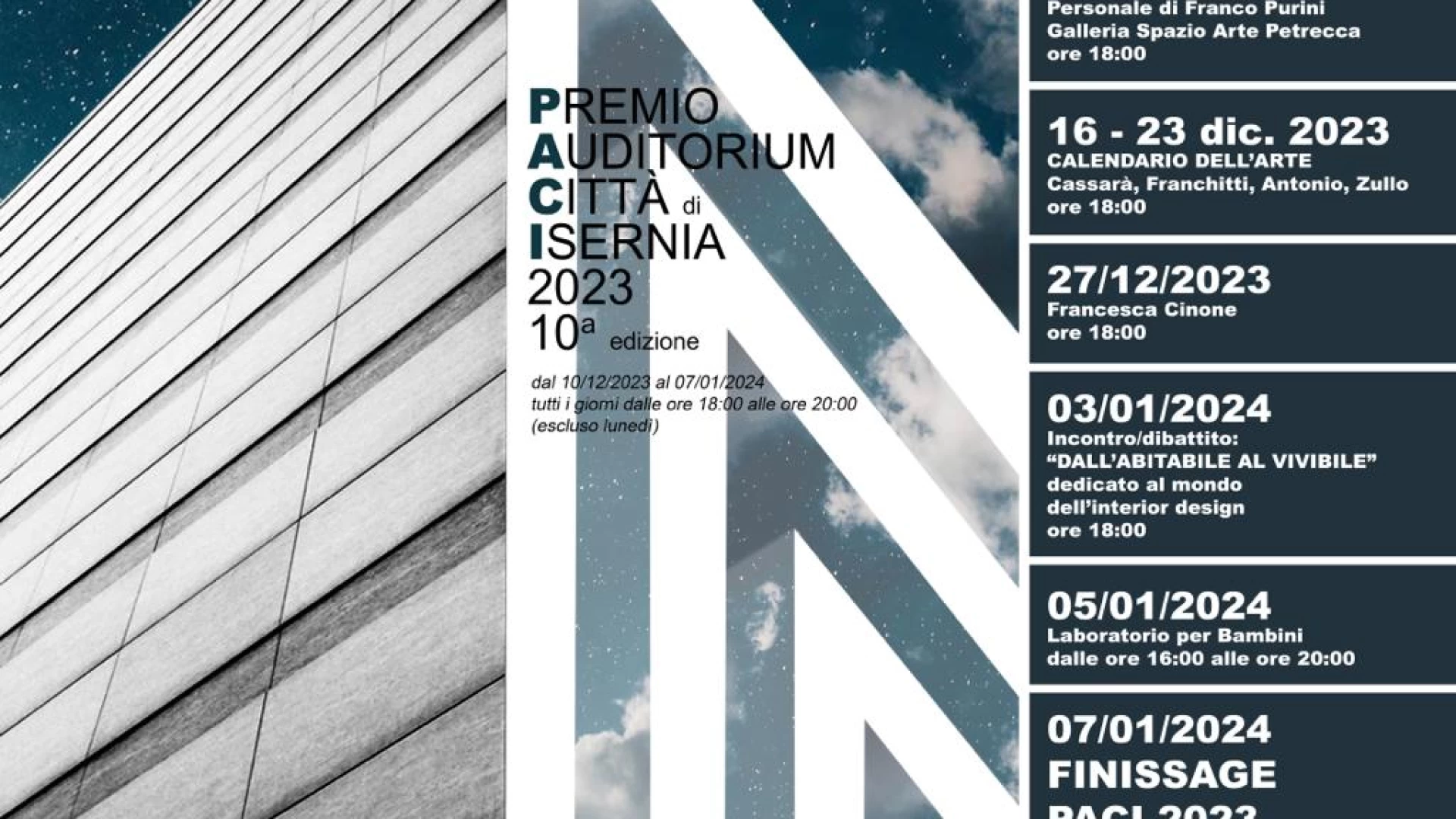 Premio Auditorium Città di Isernia al via la decima edizione.